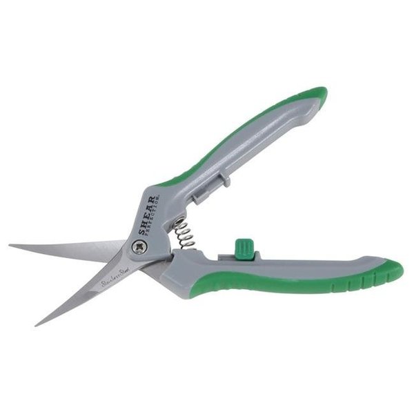 Shear Perfection Shear Perfection 7005672 Platinum Stainless Steel Curved Hydroponic Trimming Shear 7005672